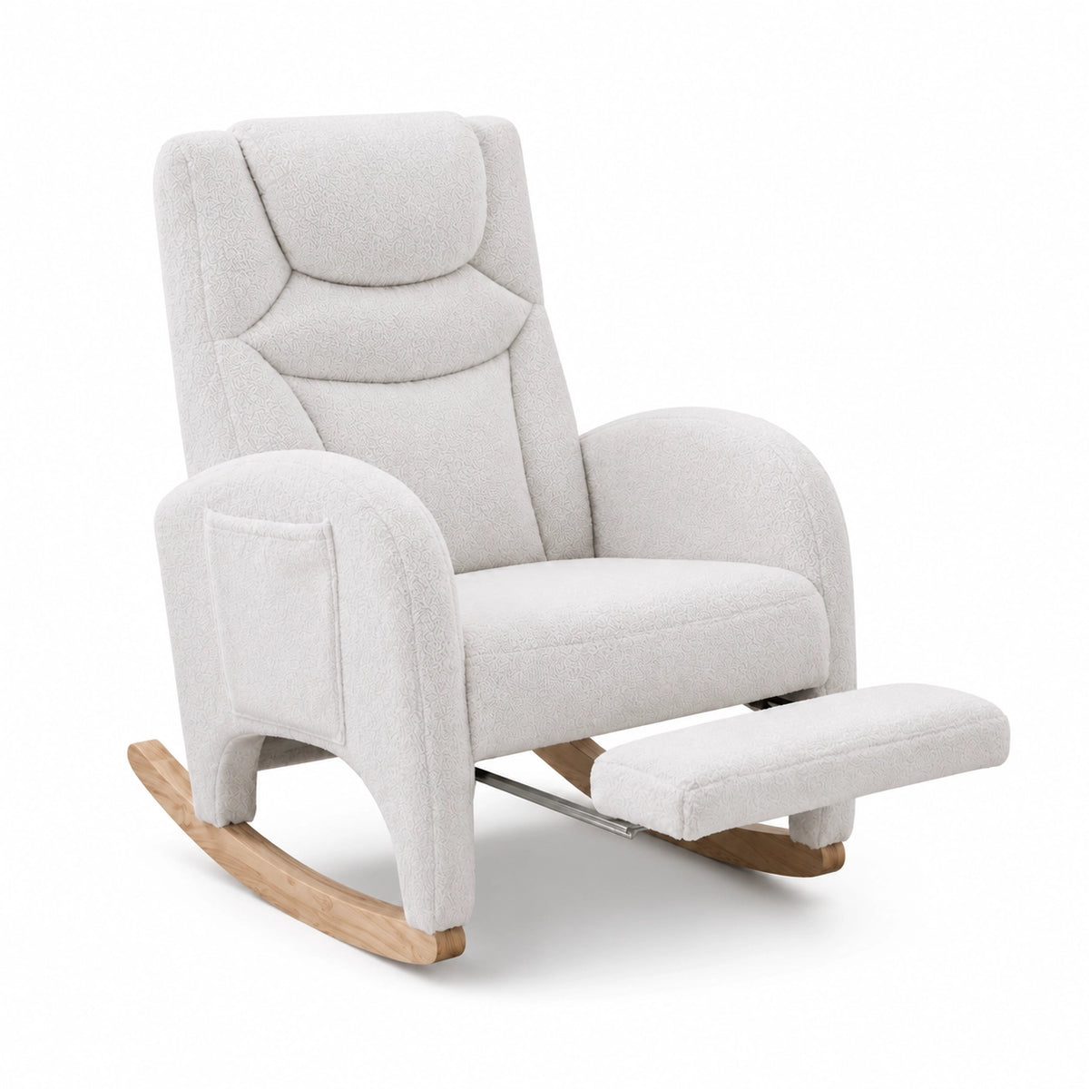Fauteuil à bascule allaitement Léna repose pieds