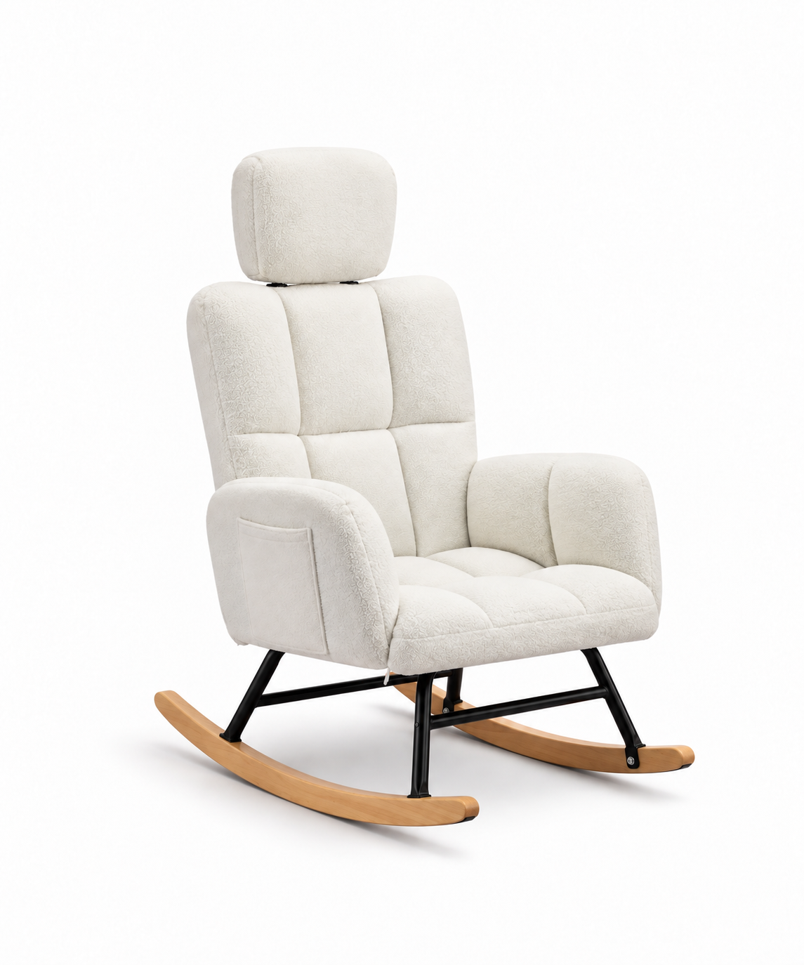 Rocking chair allaitement Luna appui-tête teddy