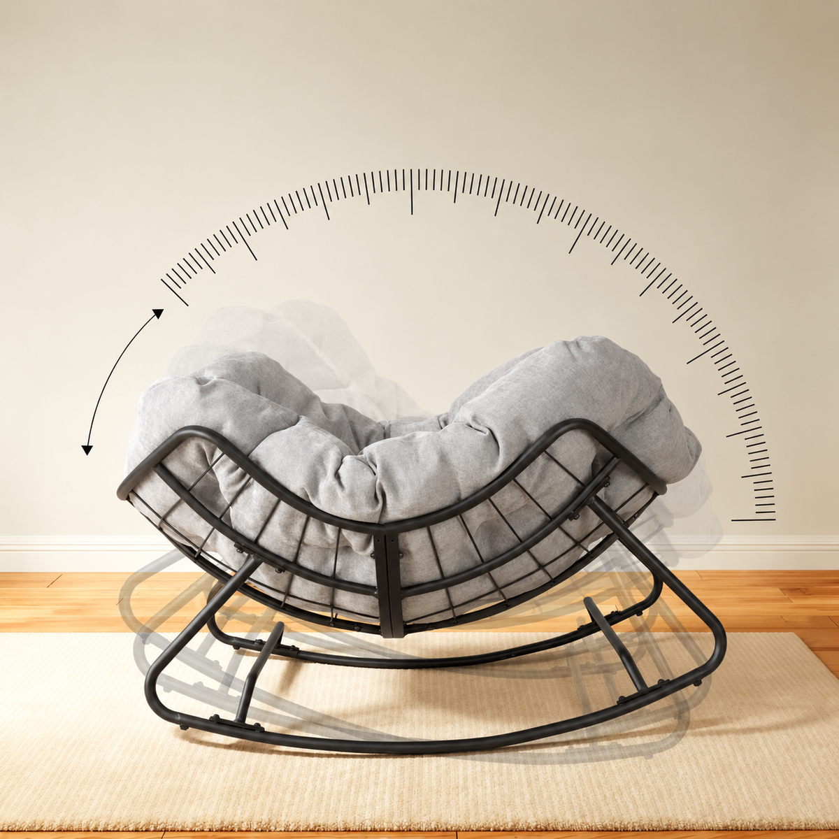 Rocking chair cocooning extérieur Maé