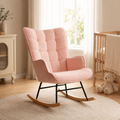 Rocking chair allaitement Élia tissu polaire ultra doux