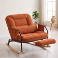 Rocking chair design Milo avec repose-pieds